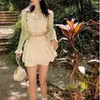 Jupes sexy mignonnes blanches mini jupe femme drawstring plits hauts taies irréguliers patchwork fairycore court mori girl f77