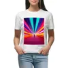 Frauen Polos neon Muster T-Shirt übergroße ästhetische Kleidung Anime T-Shirts für Frauen Grafik