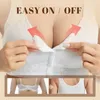 Bras Stretchy Front Closure Breathable Bra Underwear For Seniors Wireless Soft Cotton Thin Cup Middle-aged And Elderly
