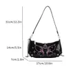 fi Women PU Shoulder Bag Y2K Butterfly Underarm Bag Spicy Girl Simple Clutch Bag Female Commuter Handbag Travel Sling Z0Xp#