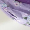 Vestidos de festa Limiguyue Purple Maxi Dress Summer Women Flower Print Ethnic Vintage Torno