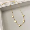 Necklaces Women Minimalist Trendy Jewelry 18K Gold Plated Heart Choker Necklaces For Women 925 Sterling Silver 925 Sterling Silver