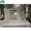 wholesale Portable White Inflatable Bounce House With Air Blower Large Ball Pool And Jump Space 3in1 Bouncy Castle Combo 13x13ft For Kids