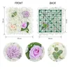 Decorative Flowers Artificial Flower Wall Panel 3D Floral Background Rose Party Wedding Bridal Shower Outdoor Decoration Baby Showe