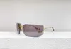 Lenti senza cornice viola occhiali da sole Mu54y per uomini donne di alta qualità Anti-UV400 con occhiali da sole in fibra acetato in scatola Fashi