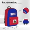 Mochila Unissex Backpack Haiti Flag Haitian Stitch School School Messenger Bag Case Laptop Saco de Viagem Mochila Presente