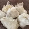 Smycken natursten malm oregelbunden vit kristallkluster grov sten ädelsten ornament feng shui mineralprov pelare kvartsgåva