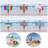 Microfiber Beach Towel Sand Free Portable Pool com bolsa para adultos meninas mulheres 31x63 polegadas 240422