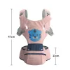 Rucksäcke 360 Ergonomische Rucksack Babytrage Baby Hipse mit Kinder Cartoon Baby Wrap Sling für Babyreisen 036 Monate