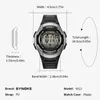 Zegarek na rękę Waterproof Digital Sport Watches szeroki ekran Łatwy odczyt Wyświetlacz Wojskowy Marka synok