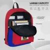 Mochila Unissex Backpack Haiti Flag Haitian Stitch School School Messenger Bag Case Laptop Saco de Viagem Mochila Presente