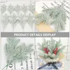 Dekorativa blommor 8st Festival Fake Pine Stems Artificial Needles Plants Christmas Pin For DIY Crafts Making