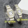 fashion couple watches are made of high quality imported stainless steel quartz ladies elegant noble diamond table 50 meters waterproof designer mens