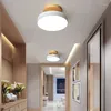 Ceiling Lights Nordic Entrance Hallway Lamps Balcony Wood Round Cloakroom Dining Room Study Bedroom Light Bathroom Industrial Lighting