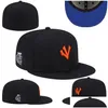 قبعات الكرة المجهزة أحجام قبعات تناسب قبعة البيسبول كرة القدم Snapbacks مصمم شقة نشطة النشطات القطن القطن قابلة للتعديل