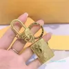 Metal Key Chain Keychains Fashion Car Keys Chains Handbag Accessories Brand Creative Luxury Keychain Envelope Circle Key Ring