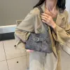 leftside Belt Buckle Designer Women's Small 2024 Korean Fi Shoulder Bag Sier PU Leather Travel Underarm Bags Handbags a9NQ#