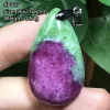 Collane Top Natural Ruby Zoisite Collana cassata Gioielli a sospensione per donne Lady Men Love Gift perle d'argento Reiki Crystal Stone Aaaaa