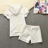 2024 Новый летний спортивный набор Juicy Brand Женский кардиган и шорты Set Set Sleim Fit Casual Women Shot Two Piece Set Set