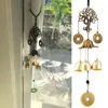 Figurines décoratives argent arbre carillon cloche ornement de jardin tubes de jardin cloches pour une bonne maison chanceuse garddn décorations