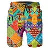 Men's Shorts African Men Beach Summer Swimwear Surfing Board Quick Dry Casual Sportwear Swimming Trunks Boy