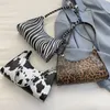 Neue Umhängetaschen für Frauen, hochwertige Zebra -Unterarm -Handtaschen, Fi PU Leder Leoparden -Achselbeutel 78JS#