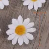 Dekorativa blommor 100 datorer konstgjorda Gerbera daisy huvud bröllopsdekor 4 cm blomma för matbord