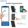 Kontroll Cactchface TTlock App Waterproof FingerPrint RFID Card Password Keyless Electronic Smart Door Lock Aluminium/Glass Alexa/Google