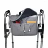 Bolsas de armazenamento Organizador de cadeira de rodas prático Oxford Ploth Bag de espessura organização rolamento forte