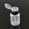 Storage Bottles Empty Pump Dispenser Nail Polish Liquid Alcohol Remover Cleaner Bottle Art Tools 210ML Manicure Beauty