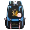 Ryggsäckar The Lion King Boys Girls Kids School Book Bags Women USB Bagpack Tonårare Canvas Laptop Travel Student Ryggsäck