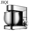 Mixers Jiqi 1200W Stand électrique Bélangeur Alimentation Machine de chef en acier inoxydable 5l Bol à crème Blender Pétage Gâteau de pâte Pain Batteur d'oeuf