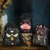 Bags Velvet Tarot Bag Butterfly Printed Dice Bag Animal Crystal Stone Jewelry Drawstring Fabric Pouch Tarot Cards Storage Bag Gift