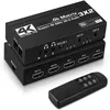 Ny 2021 3x2 Matrix Switch Splitter med SPDIF och L/R 3,5 mm HDR för HDMI-kompatibel switch 4x2 Support HDCP 2.2 ARC 3D 4K för