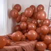 Decorazione per feste 114 pezzi set da 18 pollici palloncini marroni in lattice marrone per il compleanno