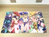 Pads brädspel Yugioh Girls Playmat Dark Magician Girl TCG CCG MAT Trading Card Game Mat Table Mat Gummi Mouse Pad Free Bag