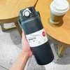 1.2L Large Capacity Thermo Bottle with Straw Stainless Steel Thermal Water Bottle Keep Cold and Thermos Cup Vacuum Flask 240416