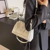 Sac à bandoulière en cuir PU à gauche pour femmes 2024 sacs à main de chaîne d'hiver et sac à main Small Bucket Crossbody Bag 41GH #