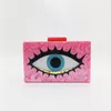 Evening Bags Wedding Mini Beach Party Clutch Purse Lady Box Handbag New Designer Brand Wallet Women Acrylic Nude Evil Eye Cartoon Evening Bag J231109