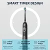 Kafalar Shinesense Sonic Electric Diş Fırçası Yetişkin USB Şarj Edilebilir IPX7 Su Geçirmez 3+1 Mod 6 Kafalar Diş Beyazlatma İçin Seyahat Kılıfı