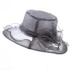 Wide Brim Hats de mariage pour femmes Expression du chapeau de mariage pour femmes