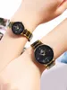 Wristwatches Couple Watch High End Fashion Simple Pair Steel Band Quartz