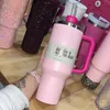 Söndürücü H2.0 Tumbler 40 oz 7 saat soğuk 20 saat buzlu bardak 304 Swig Şarap Kupası Taşınabilir Bardak Yaz Taşınabilir Kupa Flamingo