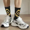 Men's Socks Gold Freemason Logo Dress For Men Women Warm Fashion Masonic Mason Crew