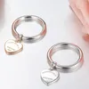 Rings cluster Logo Originale Heart Tag Ring Silver Classic High Version Lady 925sterling Love Fashion Jewelry San Valentino 285m