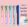 Pennor Japan Pilot Frixion Gels Pen 4 Färger Erasable Gel Pen 0,38 mm Studentpennor 0,5 mm Fine Gel Ink Pen Office Stationery