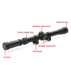 Scopes Hunting Riflescope 37x20 Télescopique vue 37x28 Réflex Crosshair Rifle Scope 4x20 4x28 AirSoft Optics Sight Fit 11mm Rail Gun