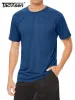 Shirts Tacvasen 3 Packs Summer Tshirts Mens Crew Neck Short Sleeve Shirts 3 Pieces/lot Moisture Wicking Quick Dry Casual Tees Gym Tops