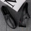 Casual Shoes Men Leather Formal Lace Up Dress Oxfords Fashion Retro Elegant Comfy Flats Business Driving Lightweight