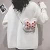 Shoulder Bags Boolar Winter Girl Bag Doll Cute Cartoon Bow Bear Plush Mobile Phone Wallet Document Storage Lolita